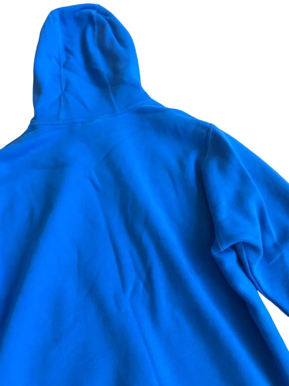 Nike Bright Blue Pullover Hoodie Sweater Hooded Cozy Cotton Size Large Men's